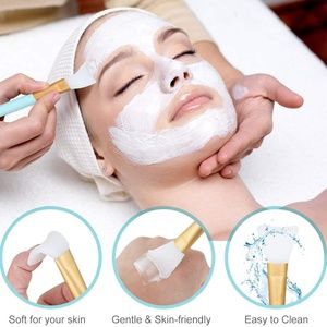 DIY Facial Mask Mixing Silicon Bowl And Brush Set